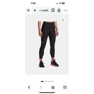 Under Armour Compression Black High Rose Ankle Leggings XS